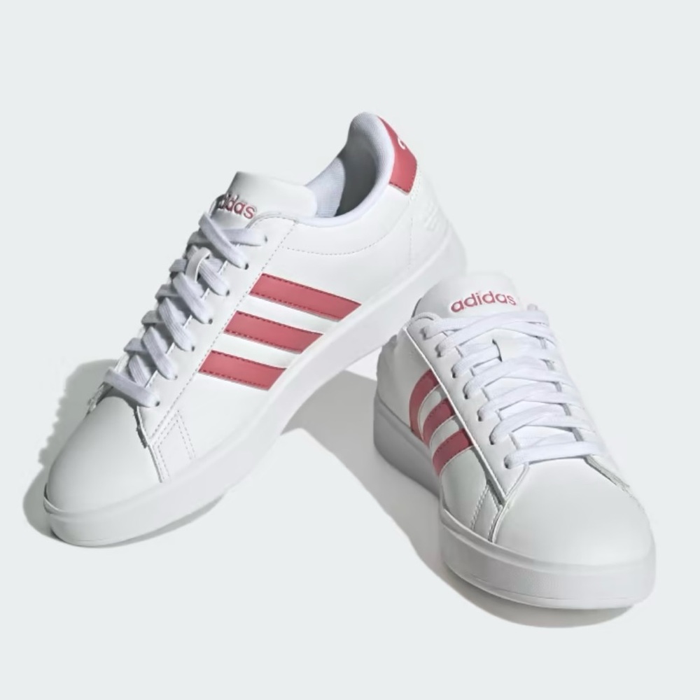 Adidas Grand Court 2.0 NWT white & pink shoes women’s 7